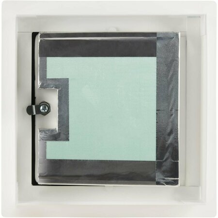 Linhdor ALUMINUM EXTERIOR RATED INSULATED  ACCESS PANEL W/ KEYED CYLINDER & NEOPRENE GASKET LOCK 12X12 LW5001212
